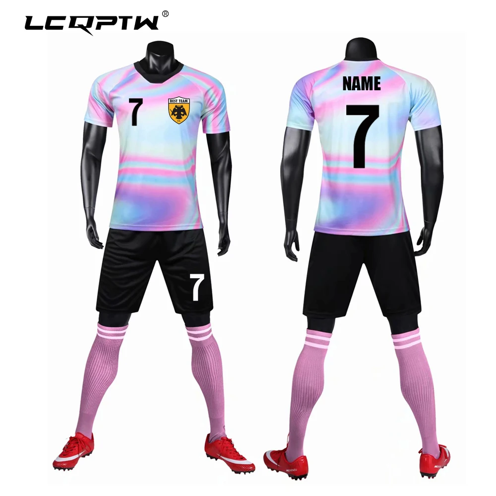 

New sublimated customize soccer jersey blazer football team uniform OEM logos,name numbers customize full sets with socks