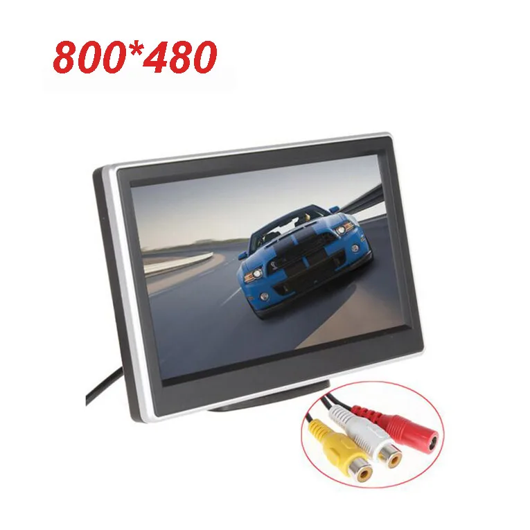 XYCING 800x480 пикселей Автомобильный монитор 5 дюймов TFT LCD экран заднего вида монитор RVC-203+ E300 Автомобильная камера заднего вида - Цвет: Monitor 800 480