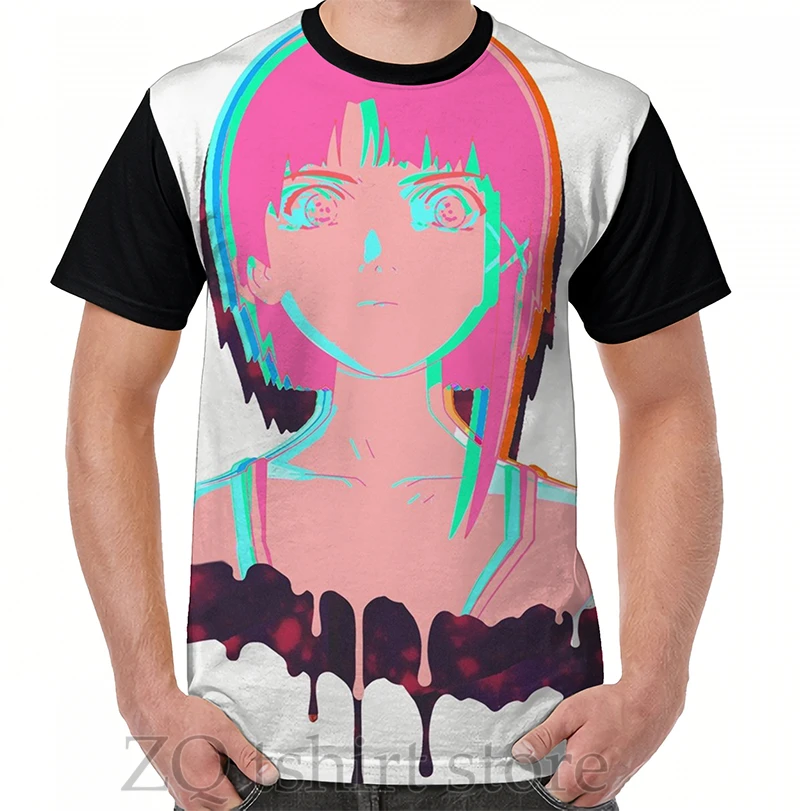 

Lain 3 Graphic T-Shirt men tops tee women t shirt men funny print O-neck Short Sleeve tshirts