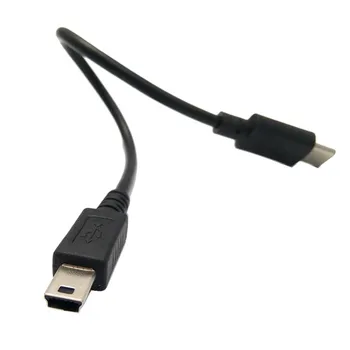 

USB 3.1 Host OTG Type C Male to mini USB Type B Male Adapter Cable For Mobile Hard HUB Camera for Macbook & Google Chromebook