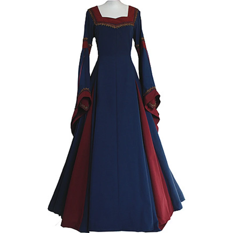 Closeout New Fashion Summer Dress Womens Vintage Renaissance Gothic New Fashion Summer Dress Womens Vintage Renaissance Gothic Costume Meval Plus Size S