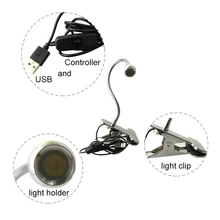 5 штук в упаковке профессиональная DC5V USB Питание светодиодный Книга настольная лампа высокой яркости регулируемый стол для студентов лампа 350mA+ контроллер