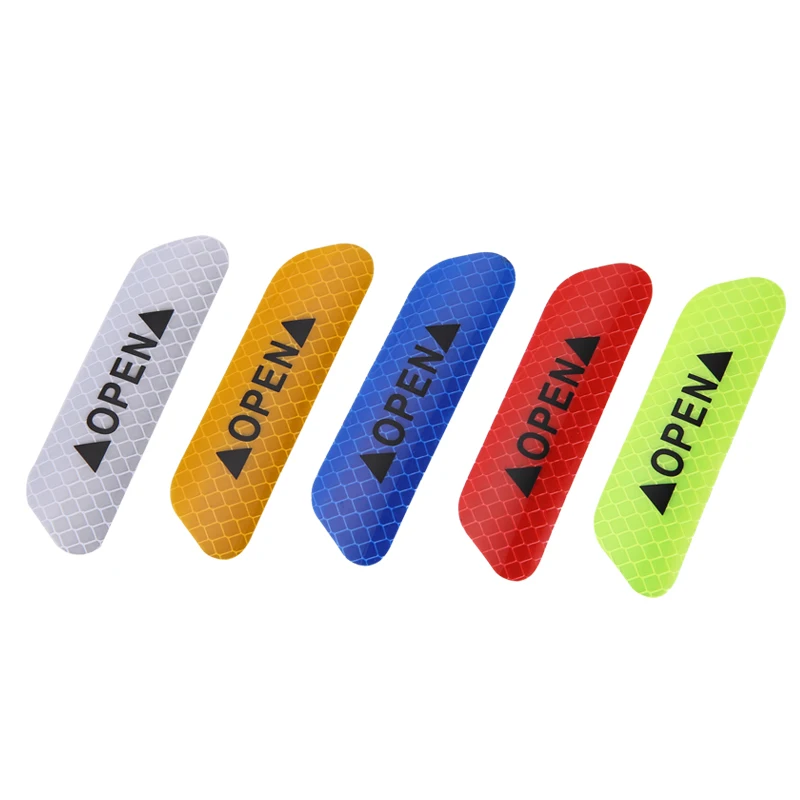 

4Pcs/Set Door Strong Reflective Strip Safety Warning Sticker Open Reflective Sticker Anti-Collision Car Accessories