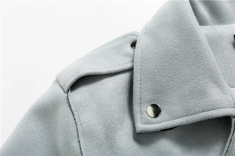 BONGOR LUSS Casual Autumn Winter Zipper  Jacket Coat Women Short Jacket Coats Turn Collar High Street Fashion Suede Coat  (2)