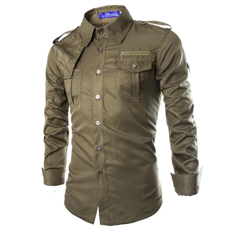 Popular Military Style Mens ShirtsBuy Cheap Military Style Mens Shirts
