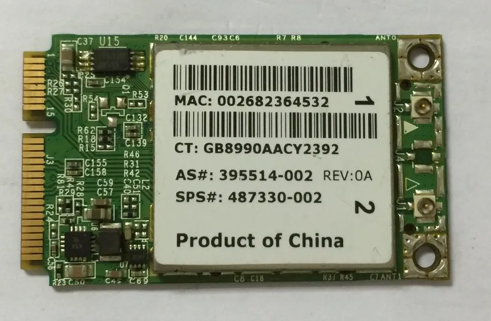 

Wi-Fi карта Broadcom 4322AGN 802.11agn MINI PCIe 487330-001 для HP 2730p 6930p 2530p 2230s 6530b 6735b 6730s 6530s 6830s