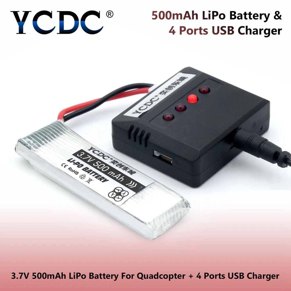 Новый 4 шт./лот 3 7 V 380 1200mAh 25C Lipo аккумулятор H107 H107C Syma Cx 30 + X4 зарядное устройство для