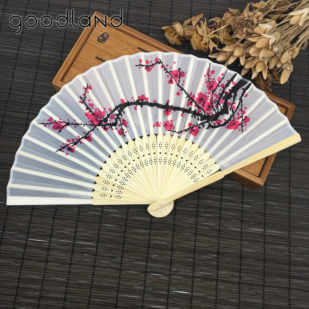 

Free shipping50pcs cherry blossom silk fan wedding souvenirs perfect wedding and party supplies
