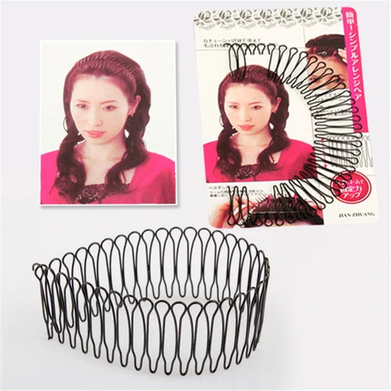 

Professional 1pc Hair Styling Tool Roll Curve Clip Pin Invisible Bang Fringe Hair Comb Clips Black High Quality