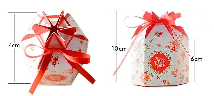 50 шт цветок box10x6x7cm Новое высококачественное, креативное европейские розовые большие коробки для шоколада и сладостей Свадебные сувениры