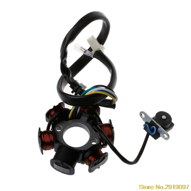 

Magneto Stator Coil 1pc 6 Pole 5 Wires Coils Ignition Magneto Stator For GY6 125cc 150cc Scooter ATV Drop Shipping Support