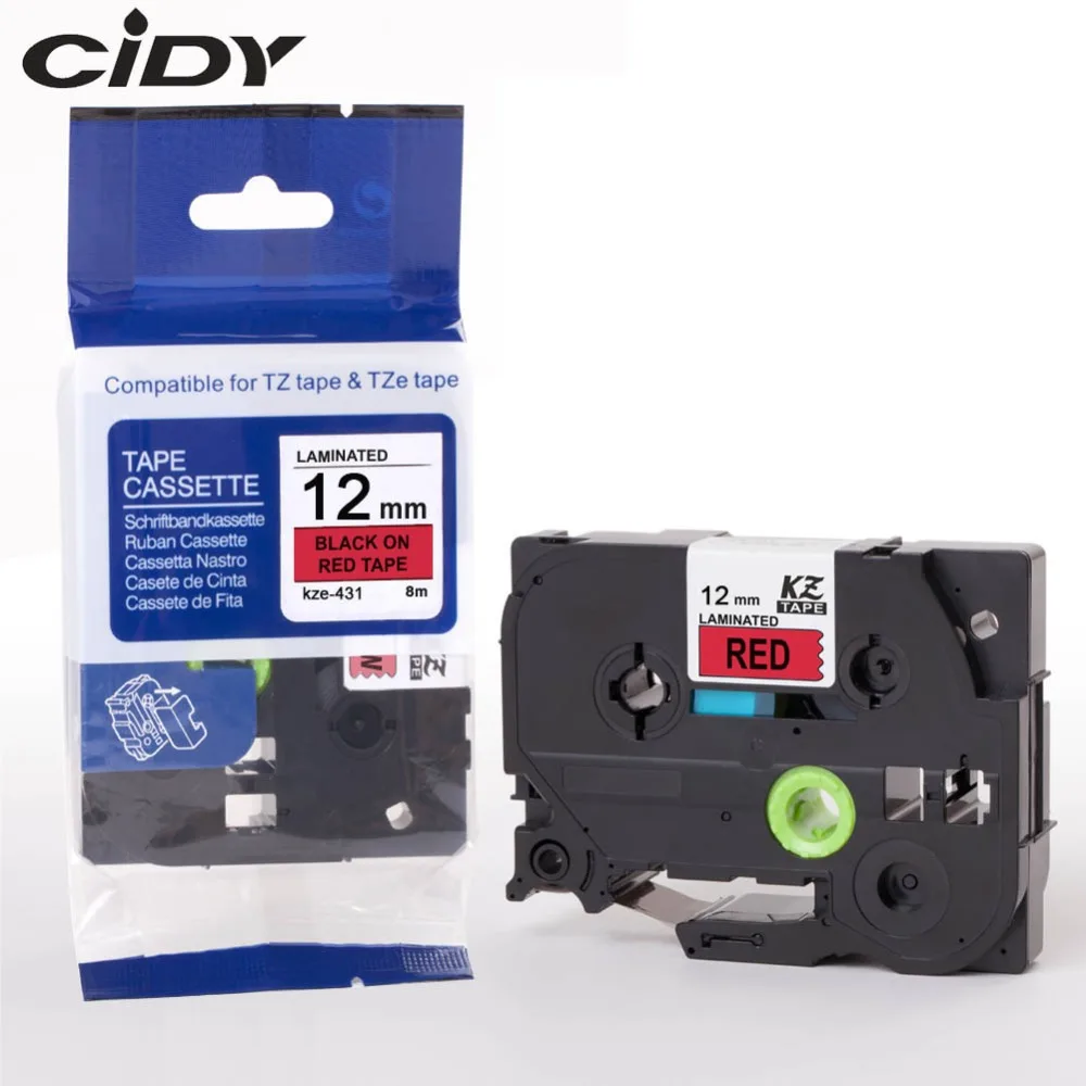 Этикетка CIDY 20 шт./лот Tze 431 TZ TZ431 TZE431 черный на красный ламинированный возможна