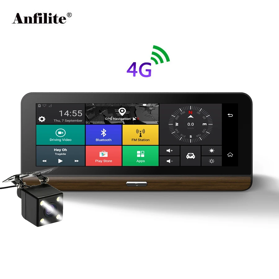 

Anfilite E31 Pro 4G Car Camera GPS 7.8" Android 5.1 Car DVRs GPS navigation dash cam DVR Parking Monitoring truck gps navigator