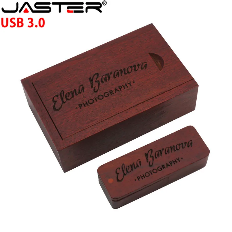 JASTER USB 3,0 Натуральные Деревянные USB+ упаковочная коробка USB флеш-накопитель деревянная Флешка 4G 8GB 16GB 32GB u диск фотографии свадебные подарки