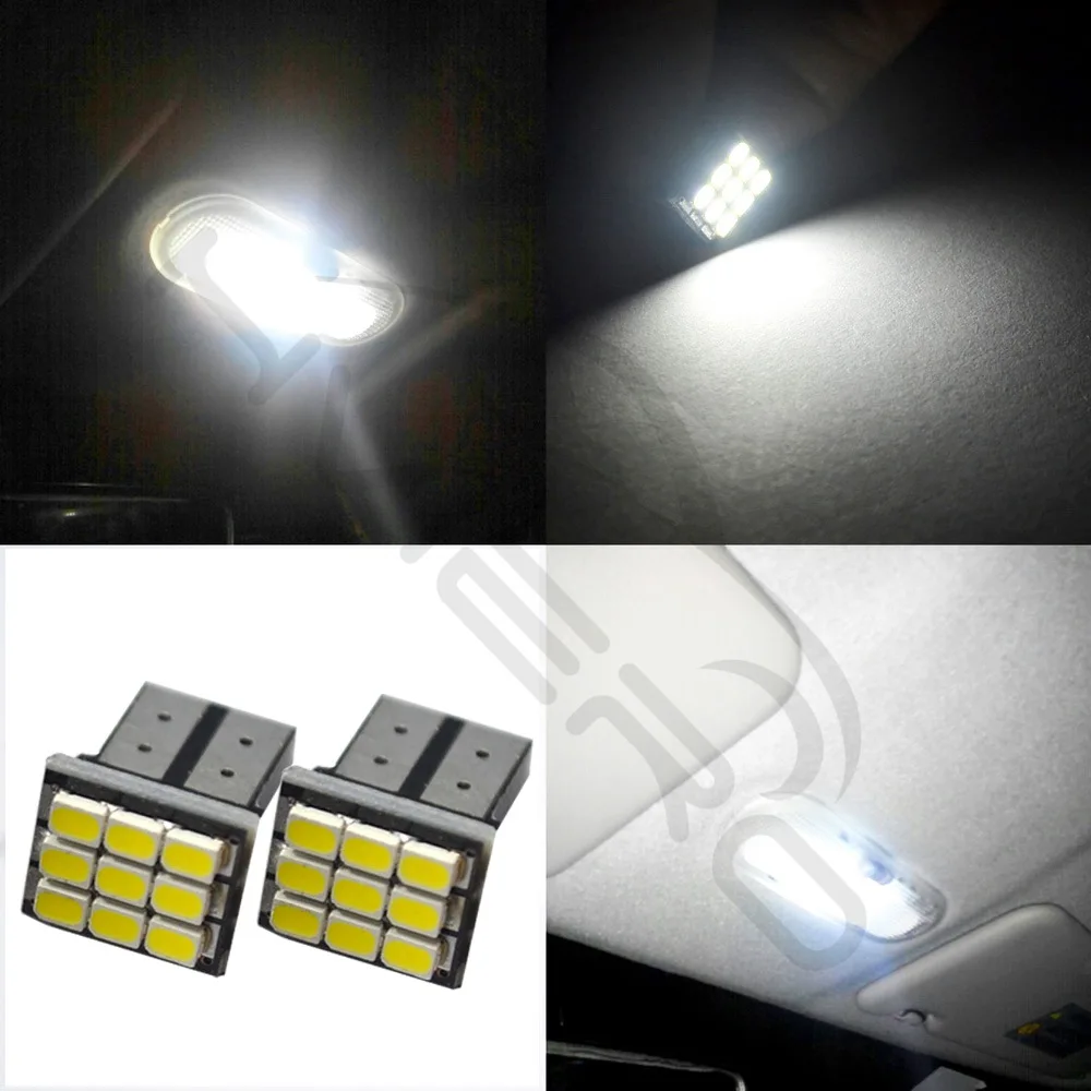 10X Белый указатель поворота купольная лампа T10 W5W 194 168 9Led автомобильная Мобильная