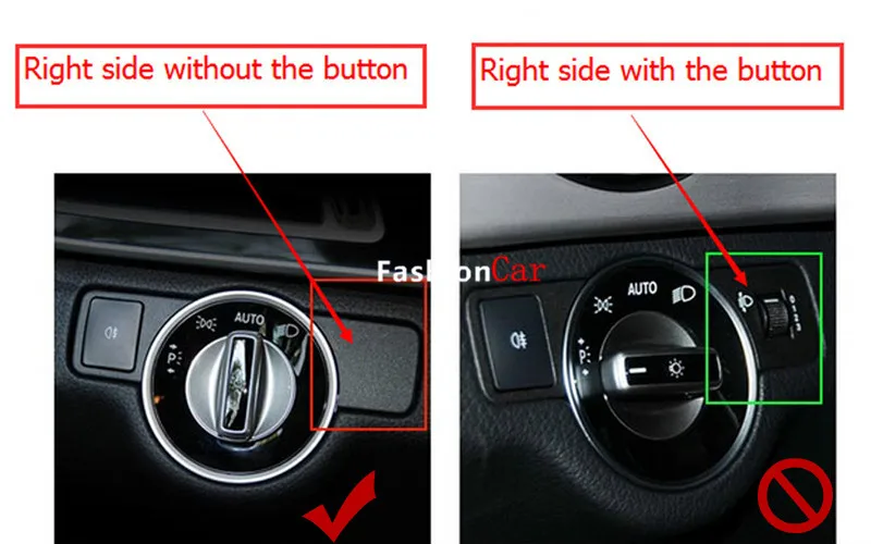 

For Mercedes-Benz 2015 2016 GLE W166 GLE Coupe C292 Head light lamp switch button cover trims