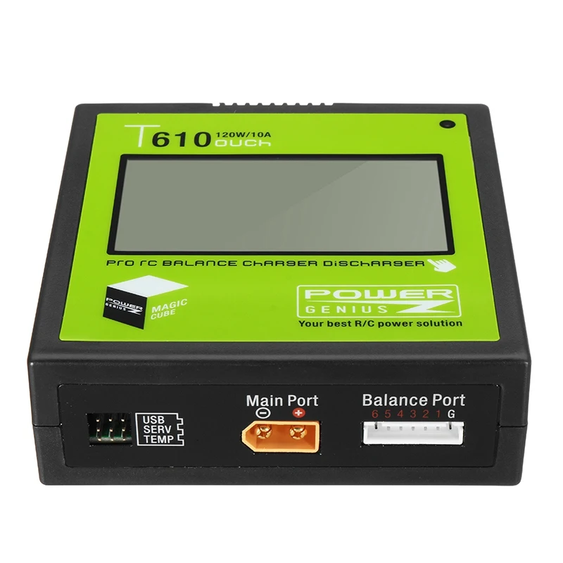 PG T610 120 Вт 10A Lipo зарядное устройство 3,2 дюймов сенсорный экран Поддержка 4,35-4,40 в LiHV для RC моделей Игрушек зарядка