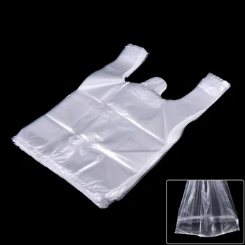

50pcs/lot 26*37cm Transparent Bags Shopping Bag Supermarket Plastic Bags Best Gifts