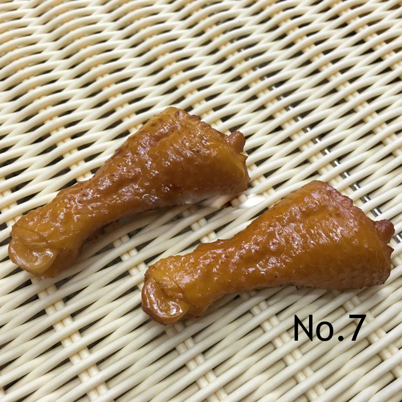 Simulation cooked food Fake Meat Model Ornaments Photography Props PVC Chicken wings ribs shrimp ribs Decorative Home Crafts Toy