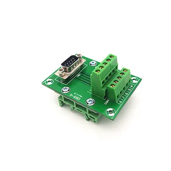 

D-SUB DB9 Male Header Breakout Board, Terminal Block, Connector.