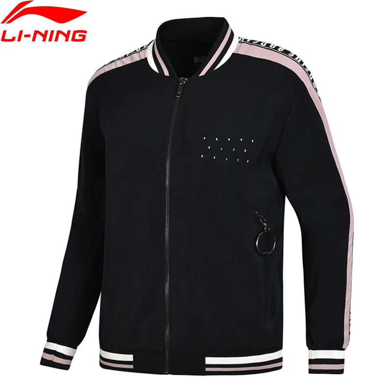

Li-Ning Women Basketball Series Jackets 3D Fitting 100% Polyester Loose Fit Comfort Zipper LiNing Sports Coats AJDN016 CJAS18