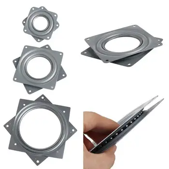 New Style Lazy Susan Ball Bearing Metal Swivel Plate Rotation 360 Degrees Hollow Free Rotating Display Stand Small Turntable 1pc 24 inches 58cm big aluminium alloy swivel plate for kitchen furniture lazy susan turntable dining table