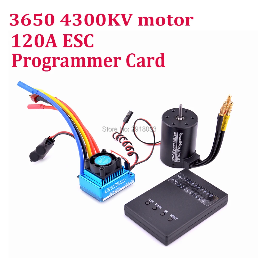 Бесщеточный мотор 3650 3900kv 4300kv/45A 60A 80A 120A бесщеточный Электрический регулятор