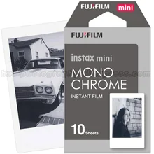 Новый Fujifilm Fuji Instax Mini 8 пленки Монохромный 10 шт. для мини 8 7 s 7 50 s 50i 90 25 DW поделиться SP-1 Polaroid Моментальное фото Камера