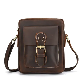 

Messenger Bag Men's Genuine Leather Shoulder Bag for Men Leather Fashion Male Crossbody Handbag Travel Bolsas Sling Chest Clutch
