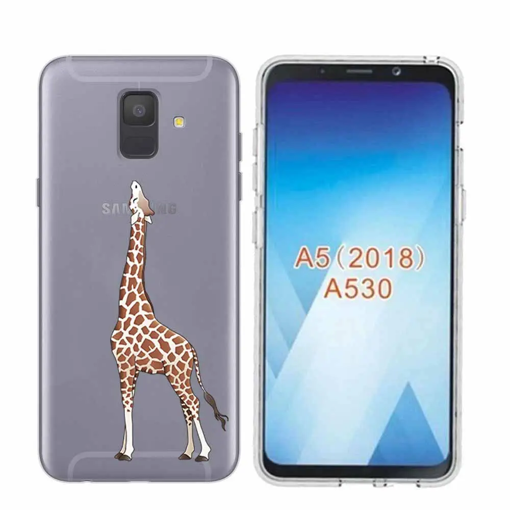 Arvin Paniting Case FOR Samsung A5 Adorable Animals Case FOR Samsung A6 Plus 2018 Smart Back Protective Phone Cover FOR A3 A7 A8 (13)