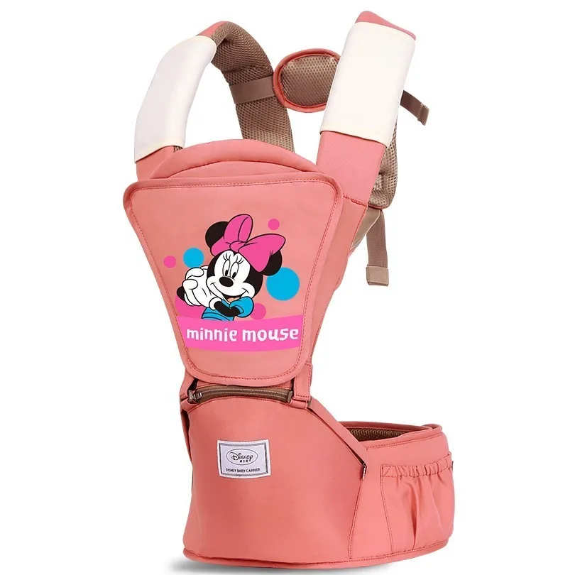 Disney Рюкзаки-кенгуру эргономичный Детский рюкзак с сидением для новорожденных Кенгуру дышащий фронтальная кенгуру - Цвет: Розовый