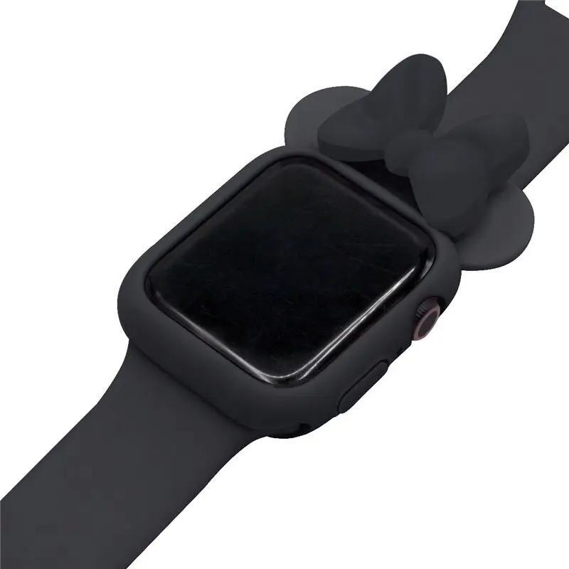 Чехол с бантом для apple watch, чехол apple watch 5, 4, 40 мм, 44 мм, iWatch, чехол 38 мм, 42 мм, серия 3, 21, защитный бампер, аксессуары для часов, 40