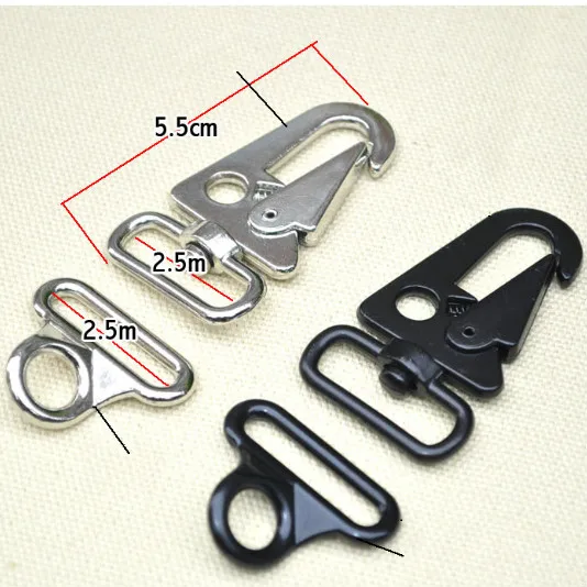 High Quality 25mm 40mm Width Spring Gate Metal Swivel Snap Hook Clips  5pcs+5pcs Rings DIY Bags Clothes Belts Accessories - AliExpress
