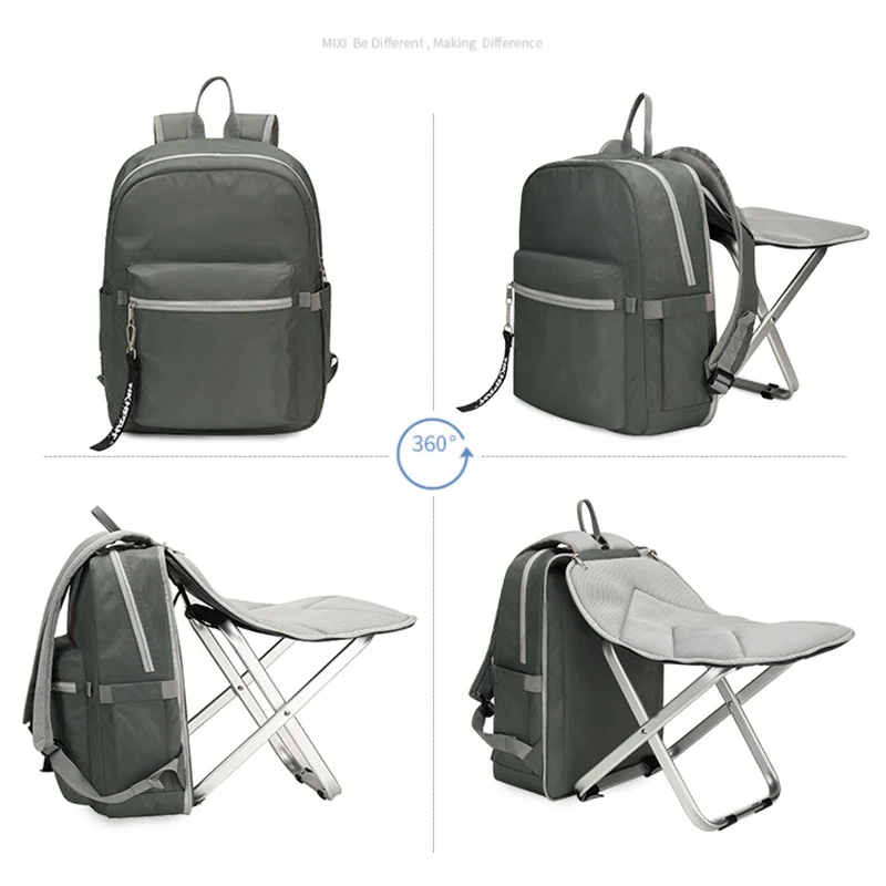 

Camping Travel Folding Chair Backpack Stool Bag Wearable Waterproof for Outdoor Sport Popular