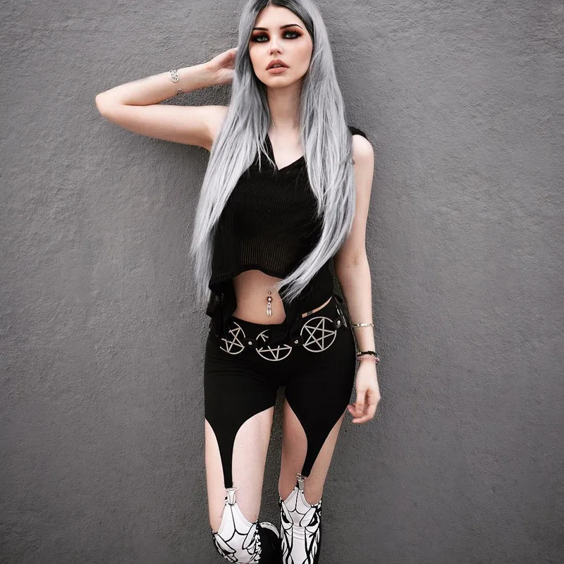 European and American Style Printed Leggings Women Pants Female 2019 New Hollow Out High Waist Pants Casual Pants ribbed leggings