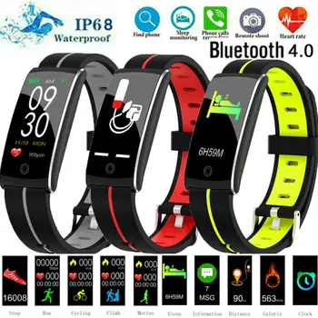 

Women Calorie Fitness Activity Tracker Smart Watch Waterproof Wristband Bracelet
