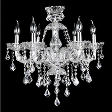 2016 free shipping brief candle crystal chandelier living room modern luxury crystal lamps Transparent K9 crystal chandelier
