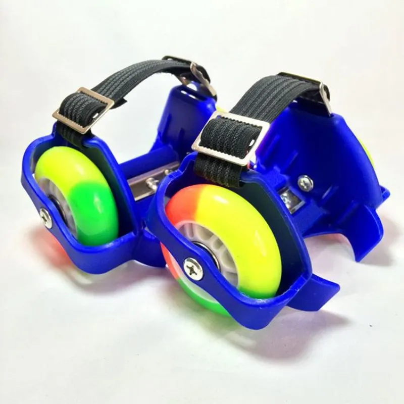 Детская роликовая обувь Роликовые коньки мужские и женские двойные колеса детская обувь один код - Цвет: Blue