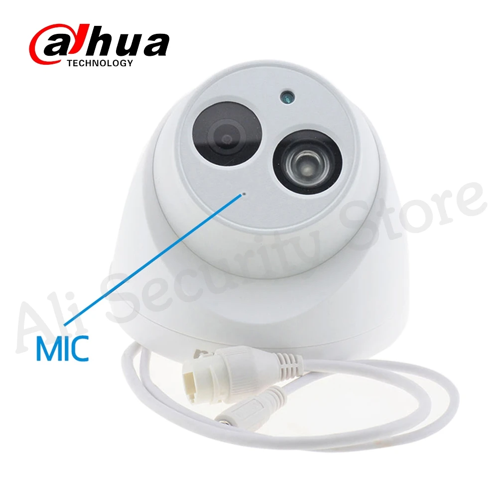 Dahua IPC-HDW4433C-A 4MP HD POE сеть Starnight IR мини купольная IP камера Встроенный микрофон камера onvif CCTV Замена IPC-HDW4431C-A