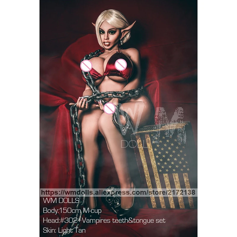 WMDOLL 150 см м силиконовая чашка Elf TPE секс куклы реалистичные сексуальные аниме