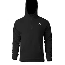 Компрессионная футболка с капюшоном для фитнеса и бега, мужские топы с длинными рукавами, Спортивная тренировочная Спортивная Мужская футболка