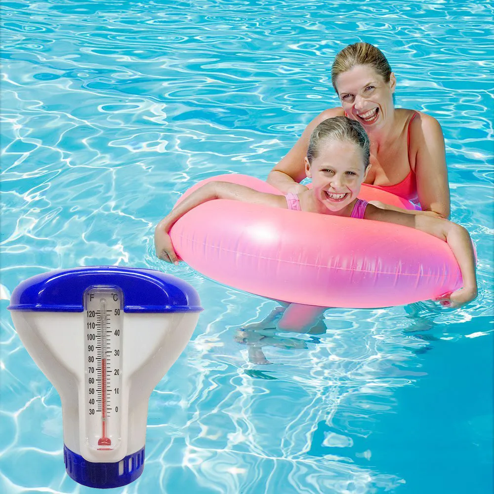 

Chlorine Bromine Chemical Tablet Tab Floater Floating Pool Supply Town Floating Tabs Dispenser Thermometer Spa Hot Tub Supplies