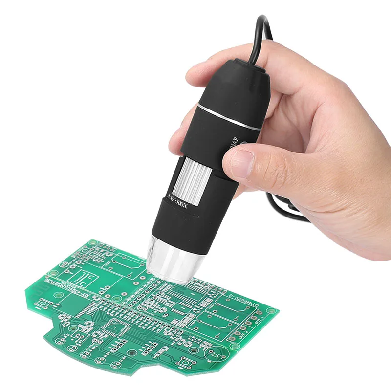 Protable 50 500X Digital USB Microscope Practical 8 LED Monocular Endoscope Magnifier Video Camera with U bolt usb микроскоп