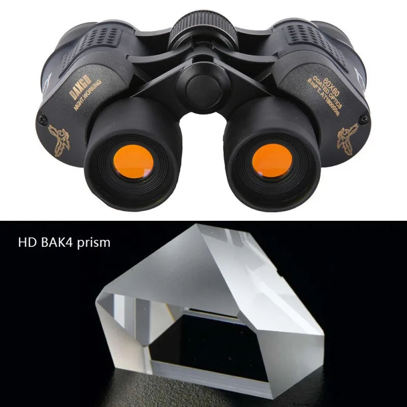 في الهواء الطلق تلسكوب 60x60 المغلفة البصريات يوم/ليلة الرؤية العمل الصيد العسكرية رفيع المستوى مناظير مكافحة الضباب HD في الهواء الطلق
