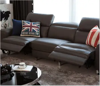 

Living Room Sofa set 4 seater sofa recliner electrical couch genuine leather sectional sofas muebles de sala moveis para casa