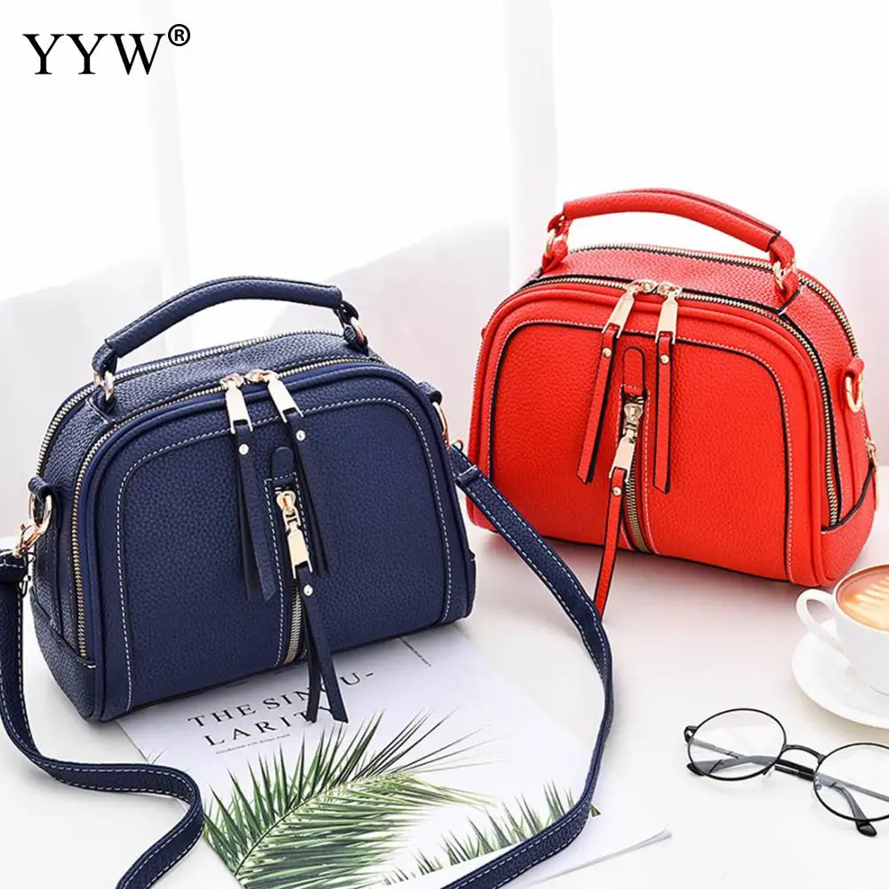 جديد Arrivel حقيبة يد سوداء للنساء 2019 الأزرق الأعلى مقبض حقيبة حمل الحقائب الفاخرة النساء أكياس مصمم سستة Crossbody حقيبة كتف