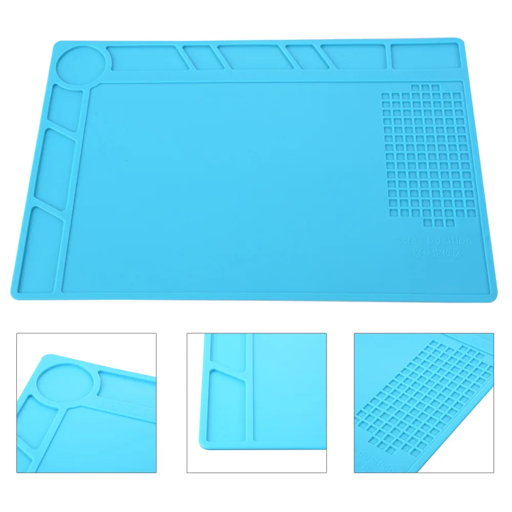 34x23cm Heat Insulation Silicone Pad Desk Mat Maintenance Platform BGA Soldering Repair Station