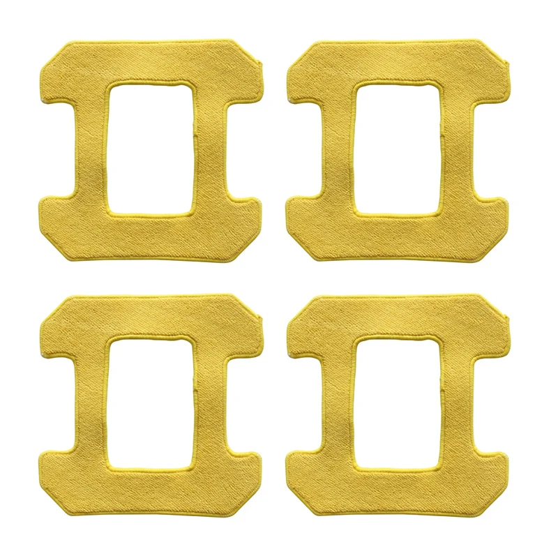 

Parts Tools Kit Replacement Attachment Accessories Mop cloth 4pcs For HOBOT 268 Cleaning Yellow Vacuum cleaner