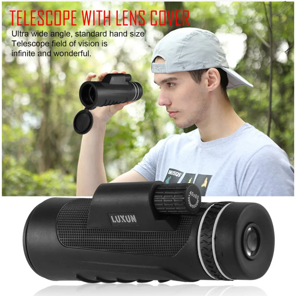 40x60 Monocular Telescope Zoom Outdoor Telescope HD Optical Vision