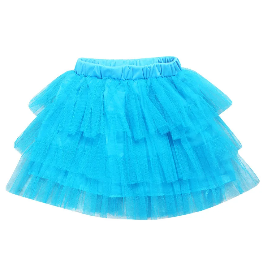 YWHUANSEN/Лидер продаж; летняя школьная юбка для девочек; Многослойная юбка-пачка; вечерние балетные костюмы для девочек; детская одежда для подростков; - Цвет: Синий